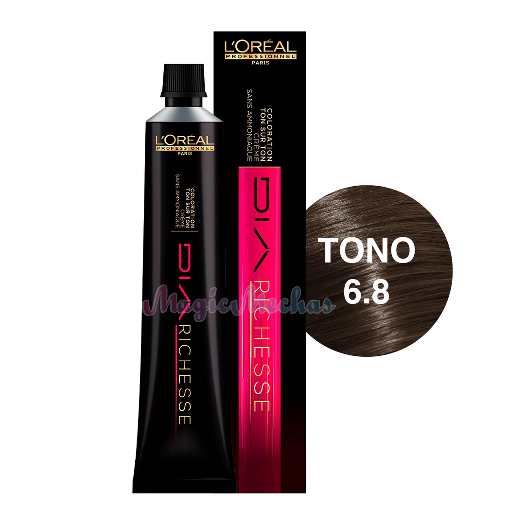 Loreal Dia Richesse Tinte Tono 6.8 Moca Caramelo 60ml. Loreal Profesional