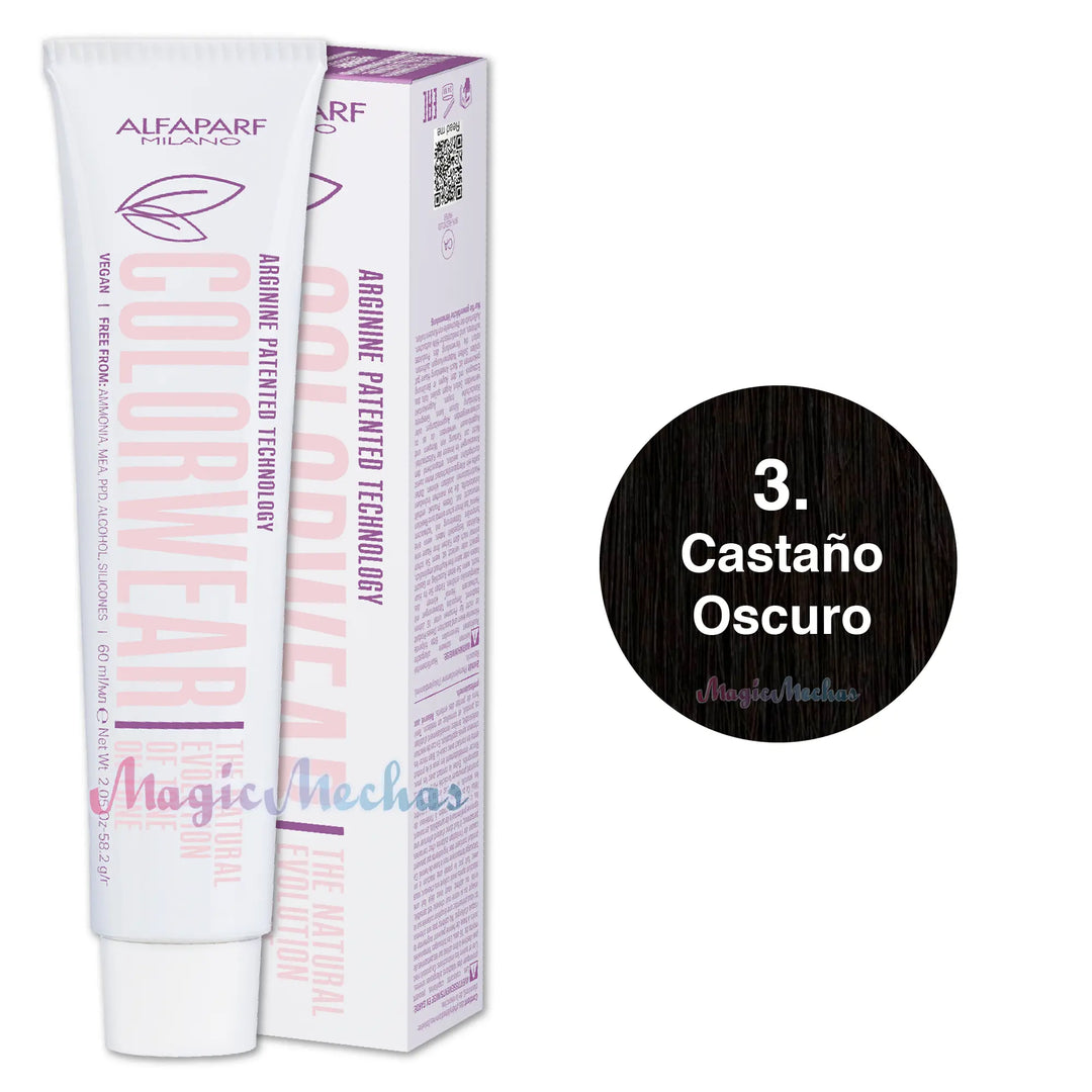 Alfaparf Colorwear Tintes Tono Sobre Tono # 3 Castaño Oscuro Alfaparf