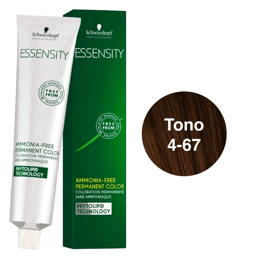Tinte Essensity 4-67 Castaño Medio 60ml. Schwarzkopf Professional