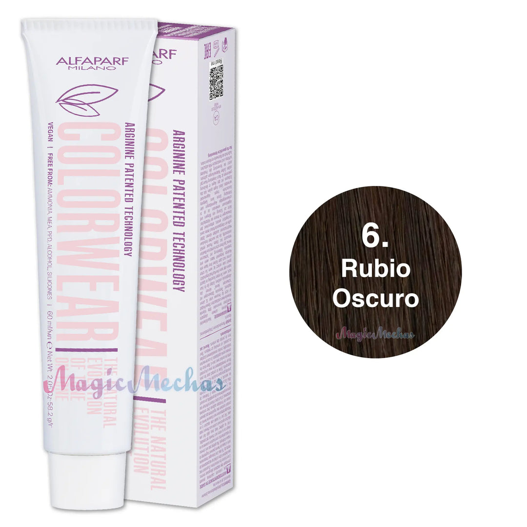 Alfaparf Colorwear Tintes Tono Sobre Tono # 6 Rubio Oscuro Alfaparf