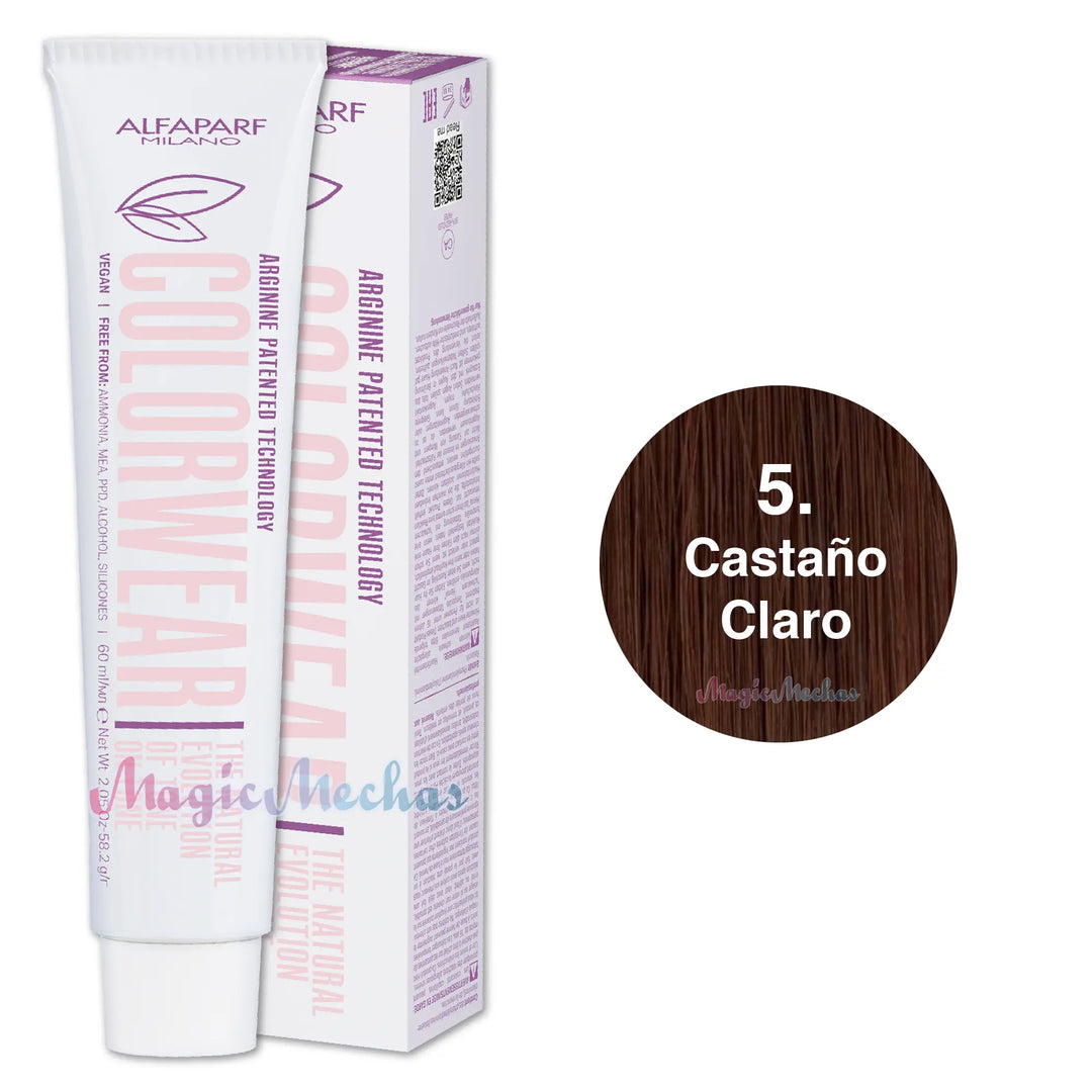 Alfaparf Colorwear Tintes Tono Sobre Tono # 5 Castaño Claro Alfaparf