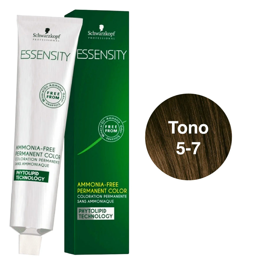 Tinte Essensity Cobre 5-7 Castaño Claro Cobrizo 60ml Schwarzkopf Professional