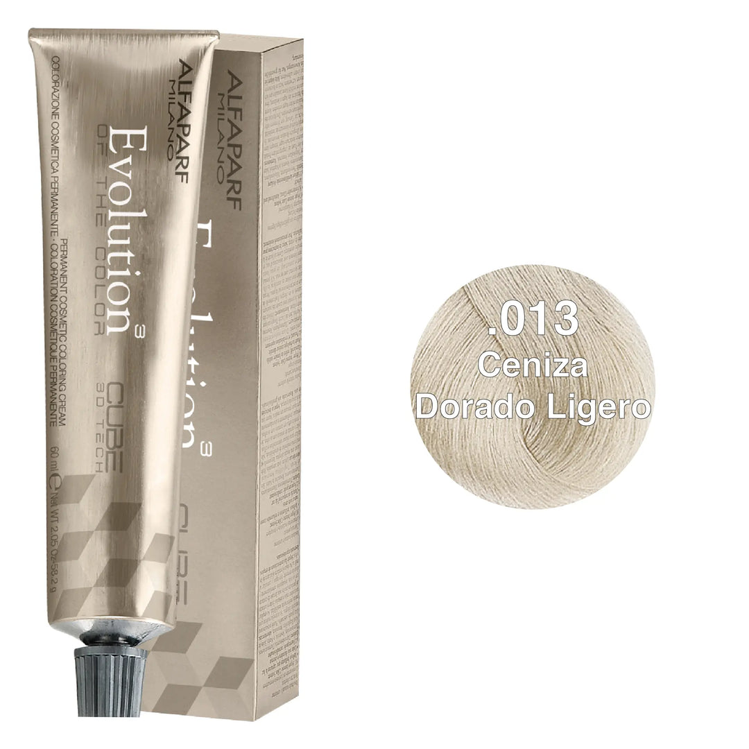 Alfaparf Evolution Tinte Tono .013 Ceniza Dorado Ligero Alfaparf