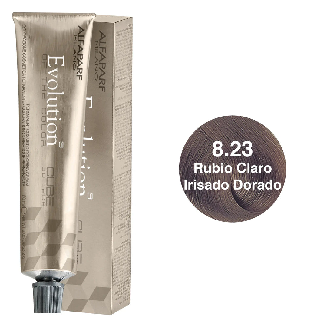 Alfaparf Evolution Tinte Tono 8.23 Rubio Claro Irisado Dorado Alfaparf