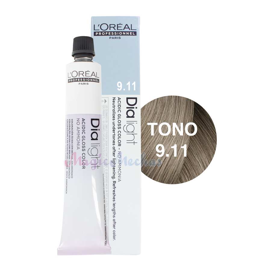 Loreal Dia Light Tinte Tono 9.11 Milkshake Ceniza Profundo 50ml. Loreal Profesional