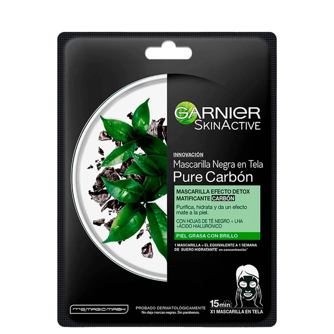 Garnier Pure Carbon Mascarilla en Tela Efecto Detox - Magic Mechas