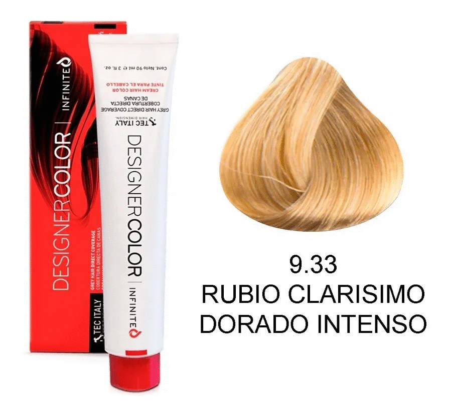 Tec Italy Tintes Dorado 9-33 Rubio Clarisimo Intenso de 90ml. - Magic Mechas