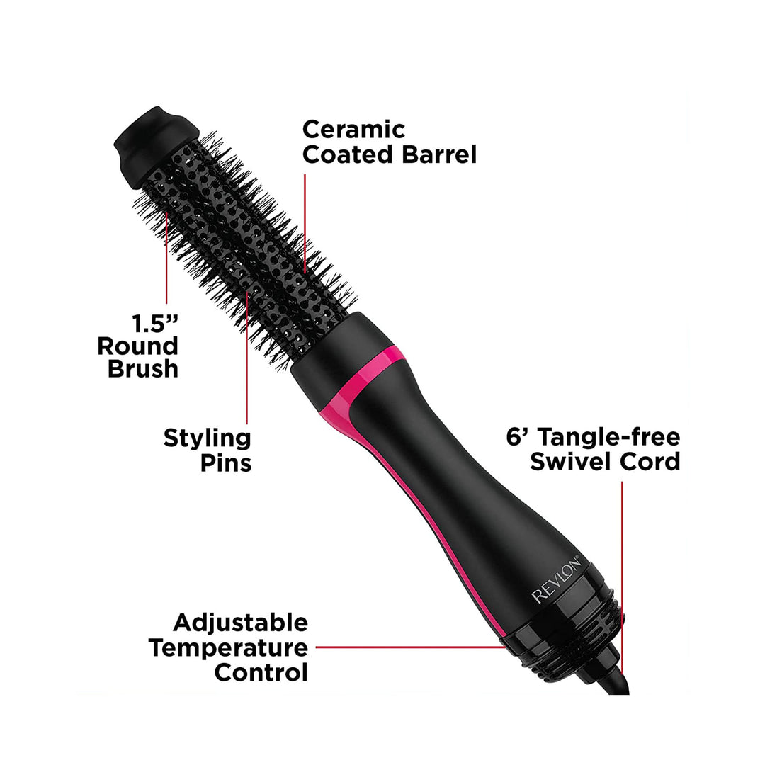 Revlon Round brush Dryer and Styler Negro Rosa Revlon Profesional
