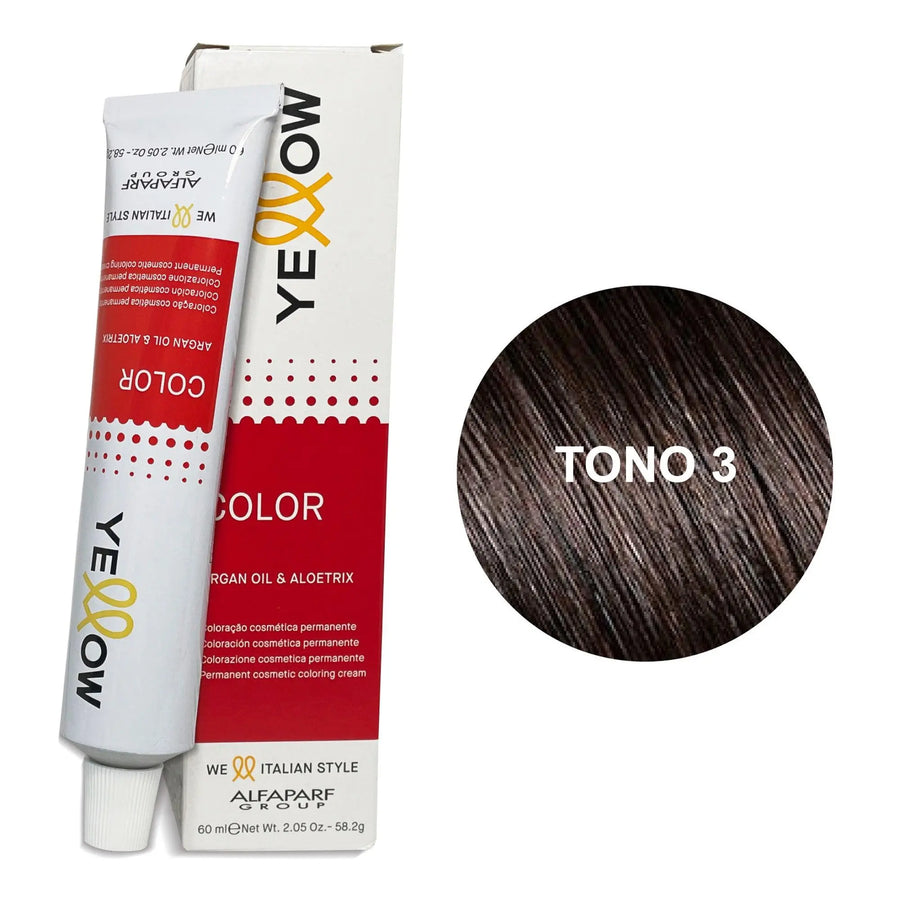 Yellow Tono 3 Castaño Oscuro 60mL - Magic Mechas