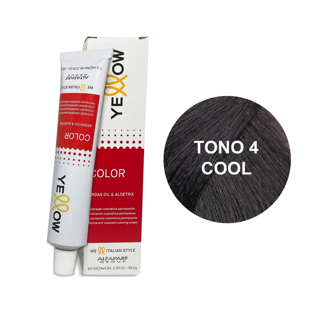 Yellow Tono 4 COOL Castaño Medio Frio 60mL - Magic Mechas