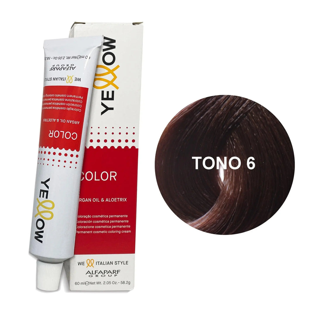 Yellow Alfaparf Tono 6 Rubio Oscuro 60mL - Magic Mechas