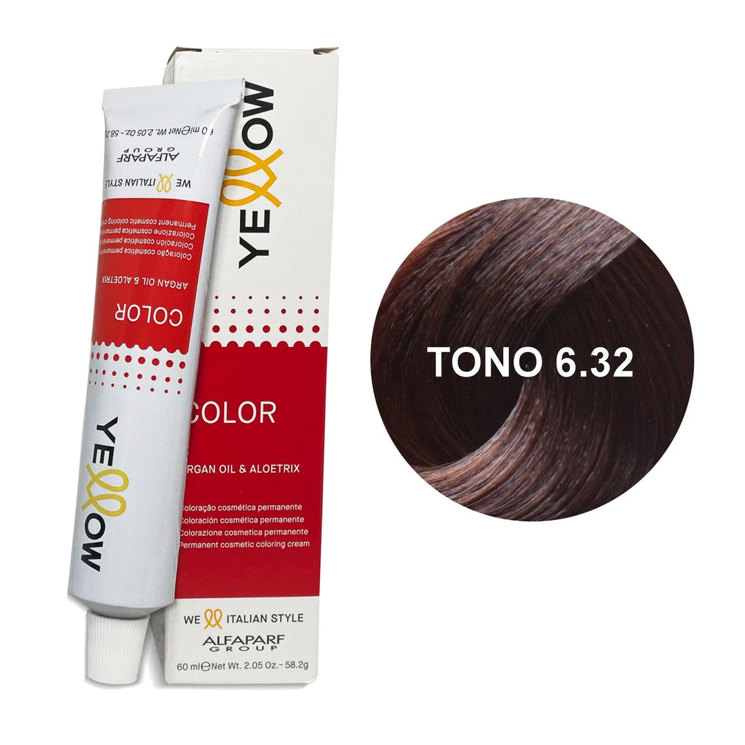 Yellow Tono 6.32 Rubio Oscuro Dorado Irisado 60mL - Magic Mechas