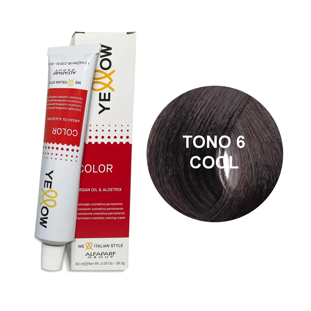 Yellow Tono 6 Cool Rubio Oscuro Frio 60mL - Magic Mechas