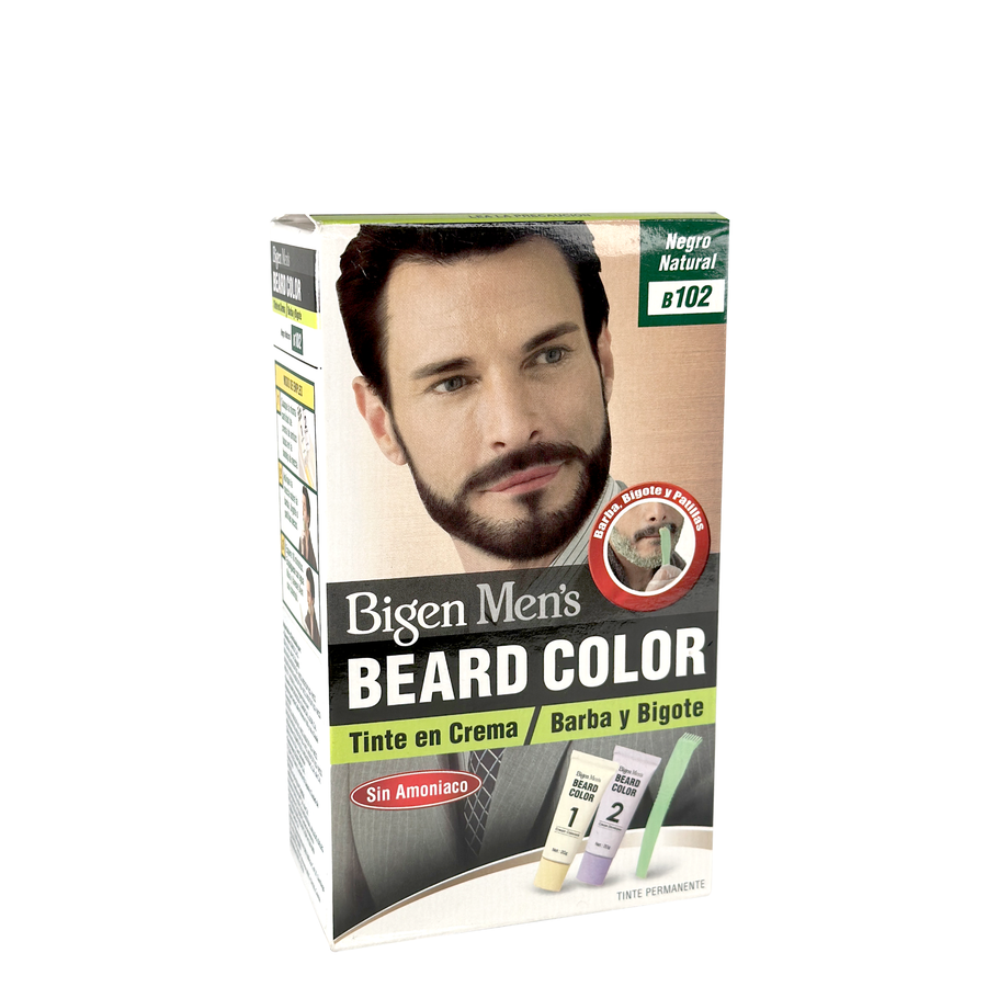 Tinte Bigen Mens Beard Color B102 Negro Natural Bigen