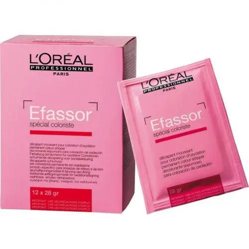 Loreal Efassor Decolorante + Activador 20vol Caja 12 unidades de 28gr - Magic Mechas