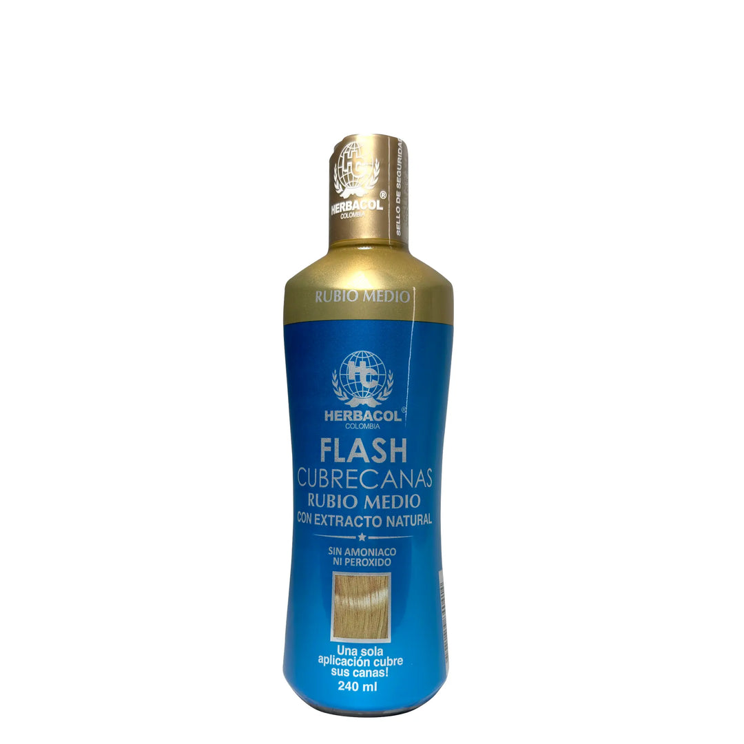 Herbacol Flash Cubrecanas Rubio Medio 240mL Herbacol