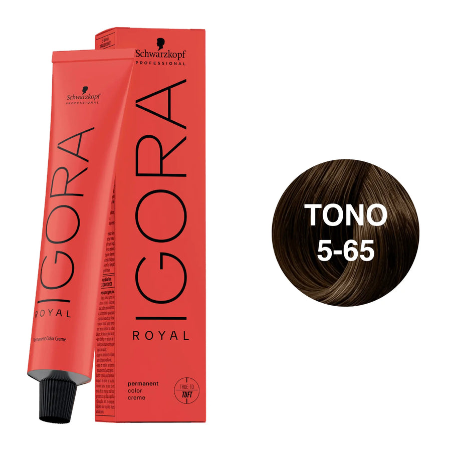 Igora Royal Tono 5-65 Castaño Claro Marrón Dorado 60ml - Magic Mechas