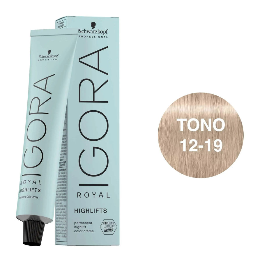 Igora Royal Highlifts Tono 12-19 Super Aclarante Ceniza Violeta 60mL - Magic Mechas
