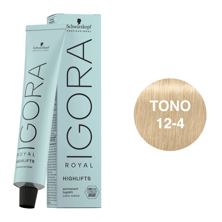 Igora Royal Highlifts Tono 12-4 Super Aclarante Beige 60mL - Magic Mechas
