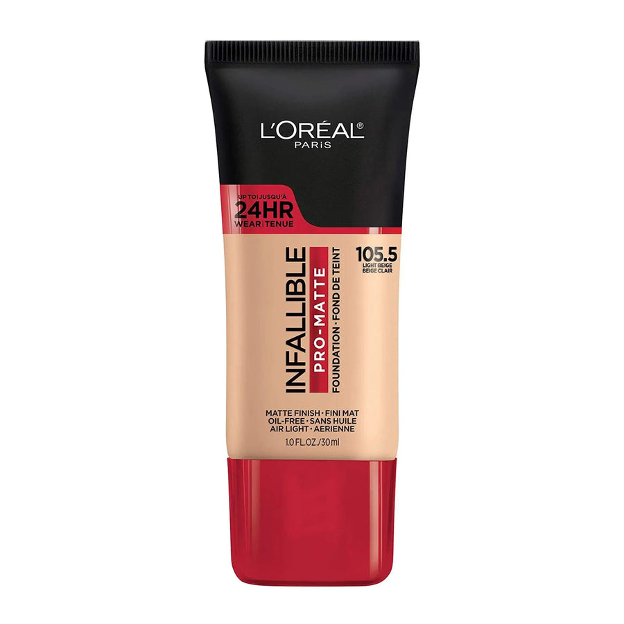 L'Oreal Paris Infalible Base 105.5 Light Beige de 30ml - Magic Mechas