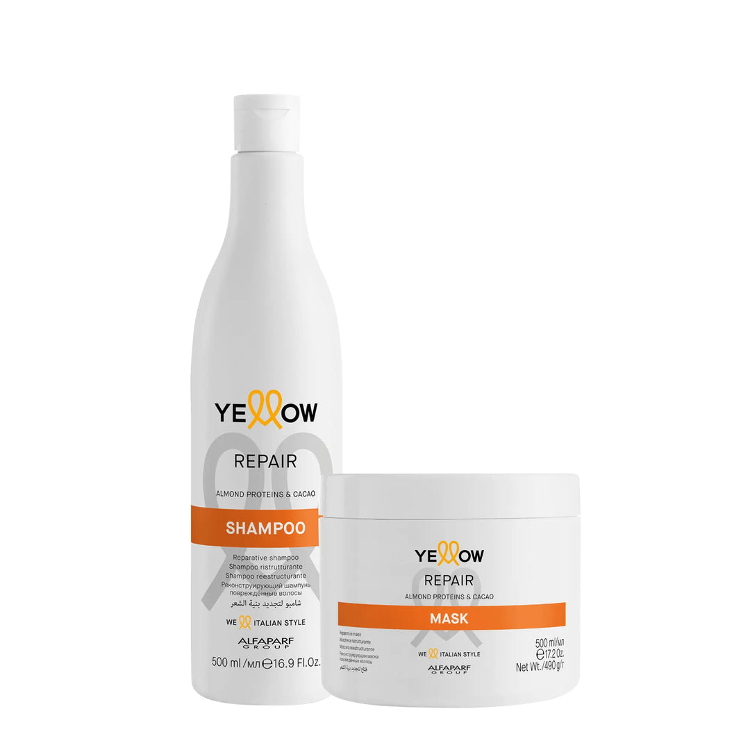 Kit Yellow Repair Shampoo + Mascarilla - Magic Mechas