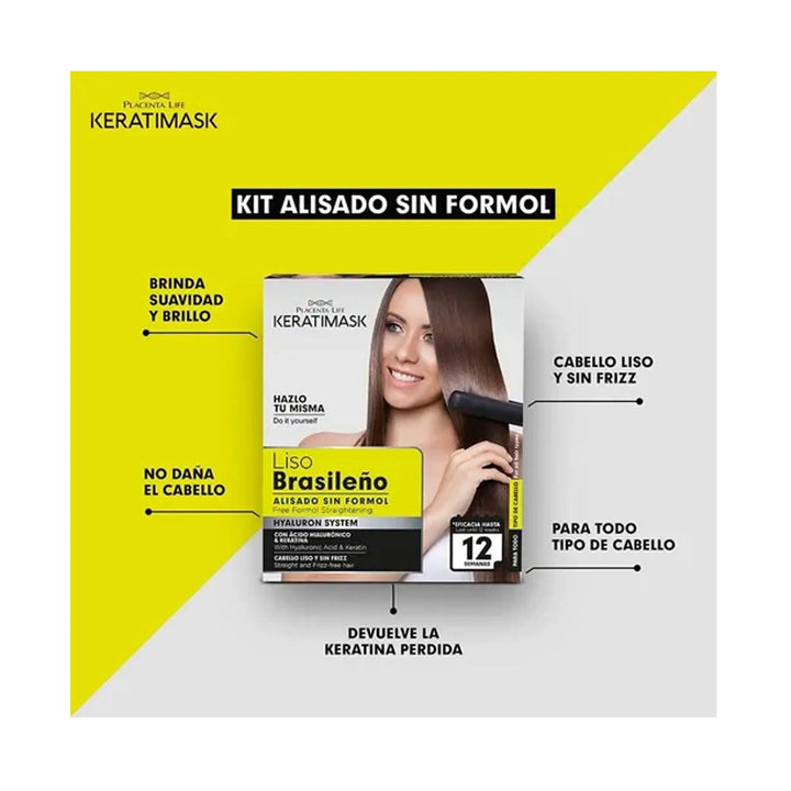 Keratimask Liso Brasileño Alisado Sin Formol - Magic Mechas