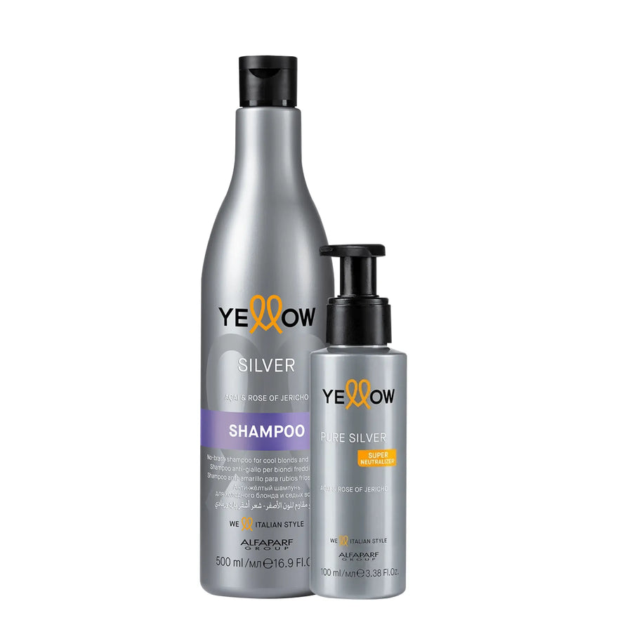 Kit Yellow Silver Shampoo + Pure Silver - Magic Mechas