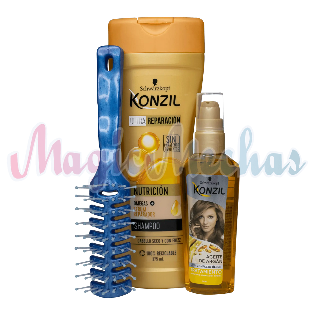 Kit Konzil Shampoo + Aceite de Argan - Magic Mechas