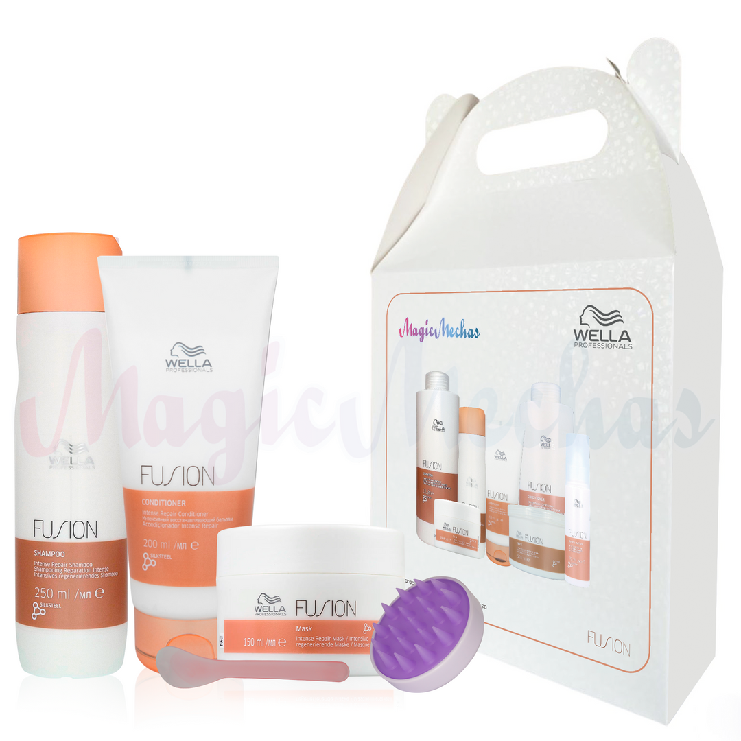 Kit1 Wella Fusion Shampoo + Acondicionador + Mascarilla Wella