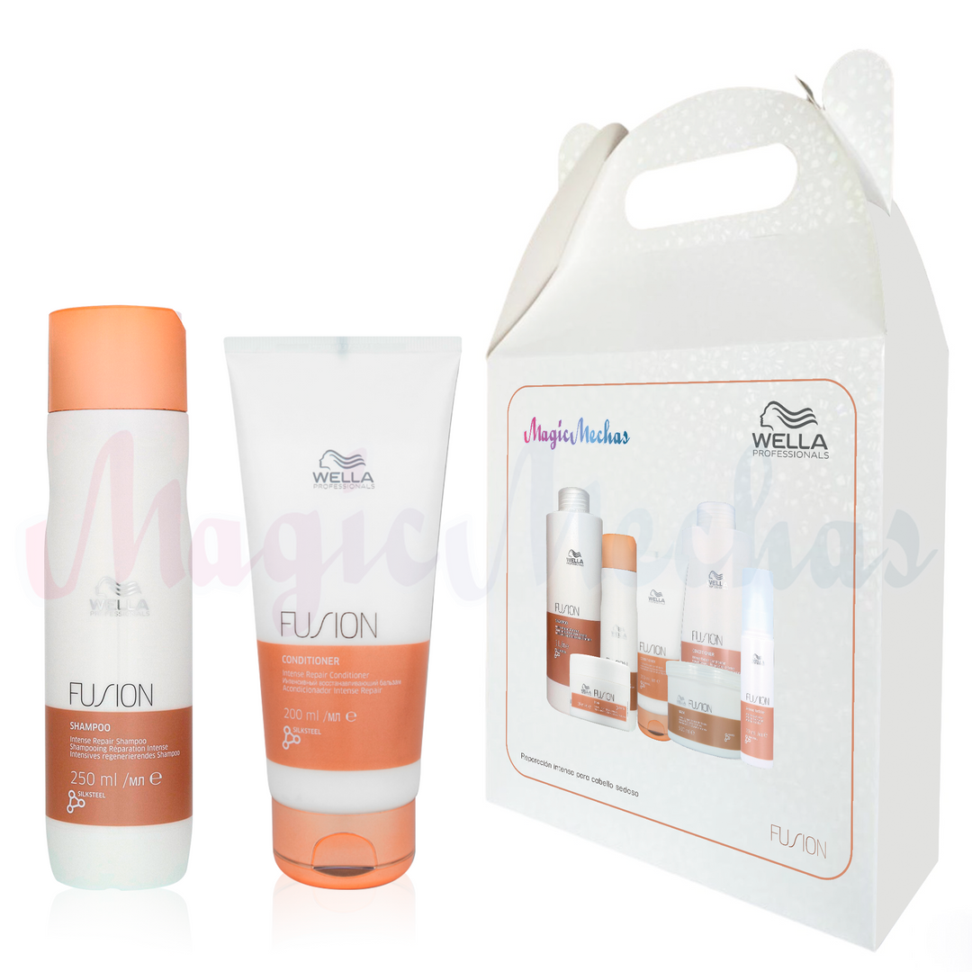 Kit3 Wella Fusion Shampoo + Acondicionador Wella