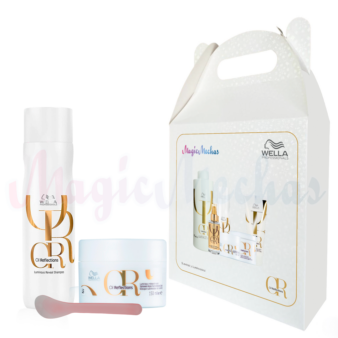 Kit3 Wella Oil Reflections Shampoo + Mascarilla Wella