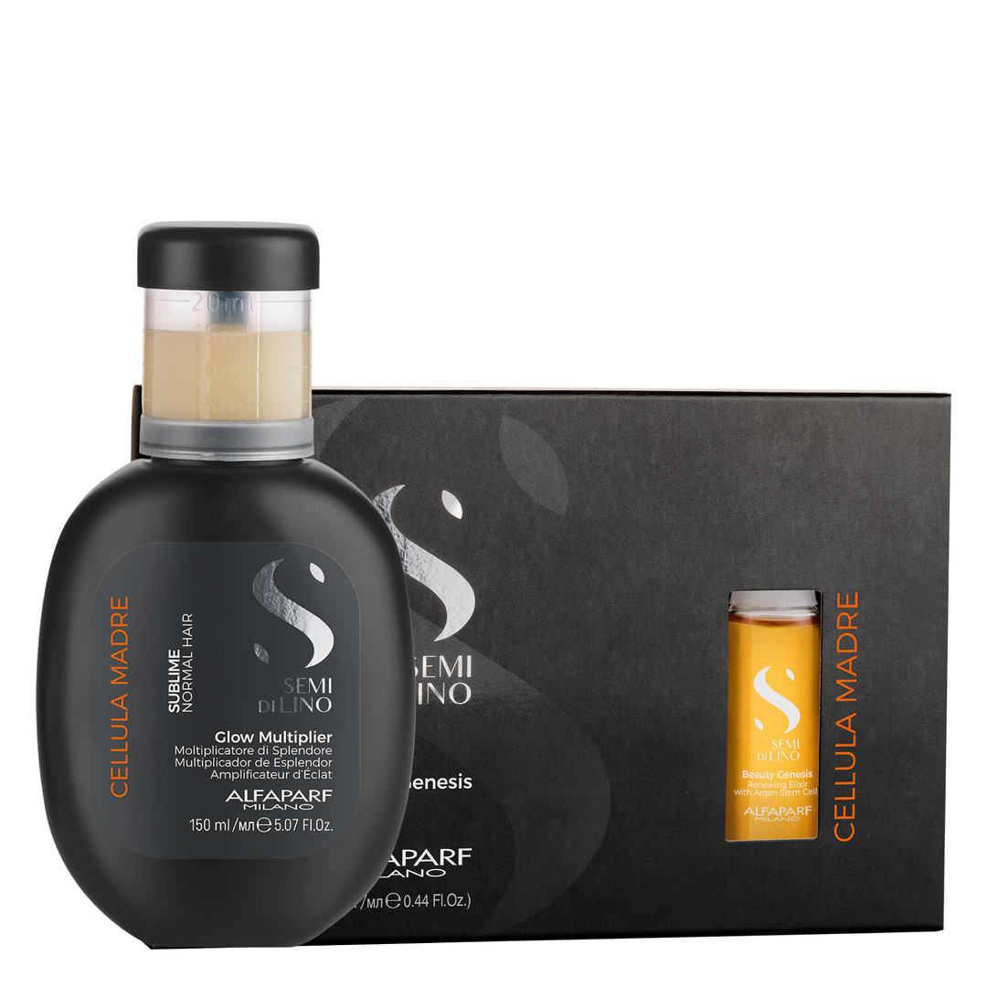 Kit Alfaparf Semi Di Lino Sublime Multiplicador De Esplendor + Celula Madre Alfaparf