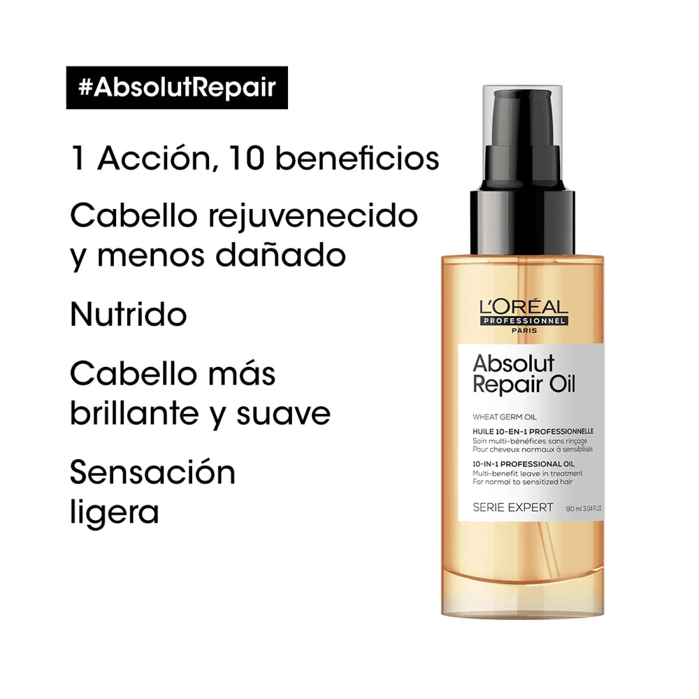 Serie Expert Absolut Repair Aceite 10 en 1 90mL - Magic Mechas