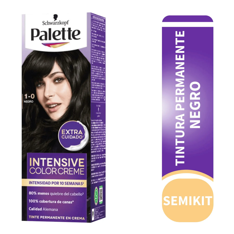 Palette Intensive Color Creme Permanente 1-0 Negro - Magic Mechas