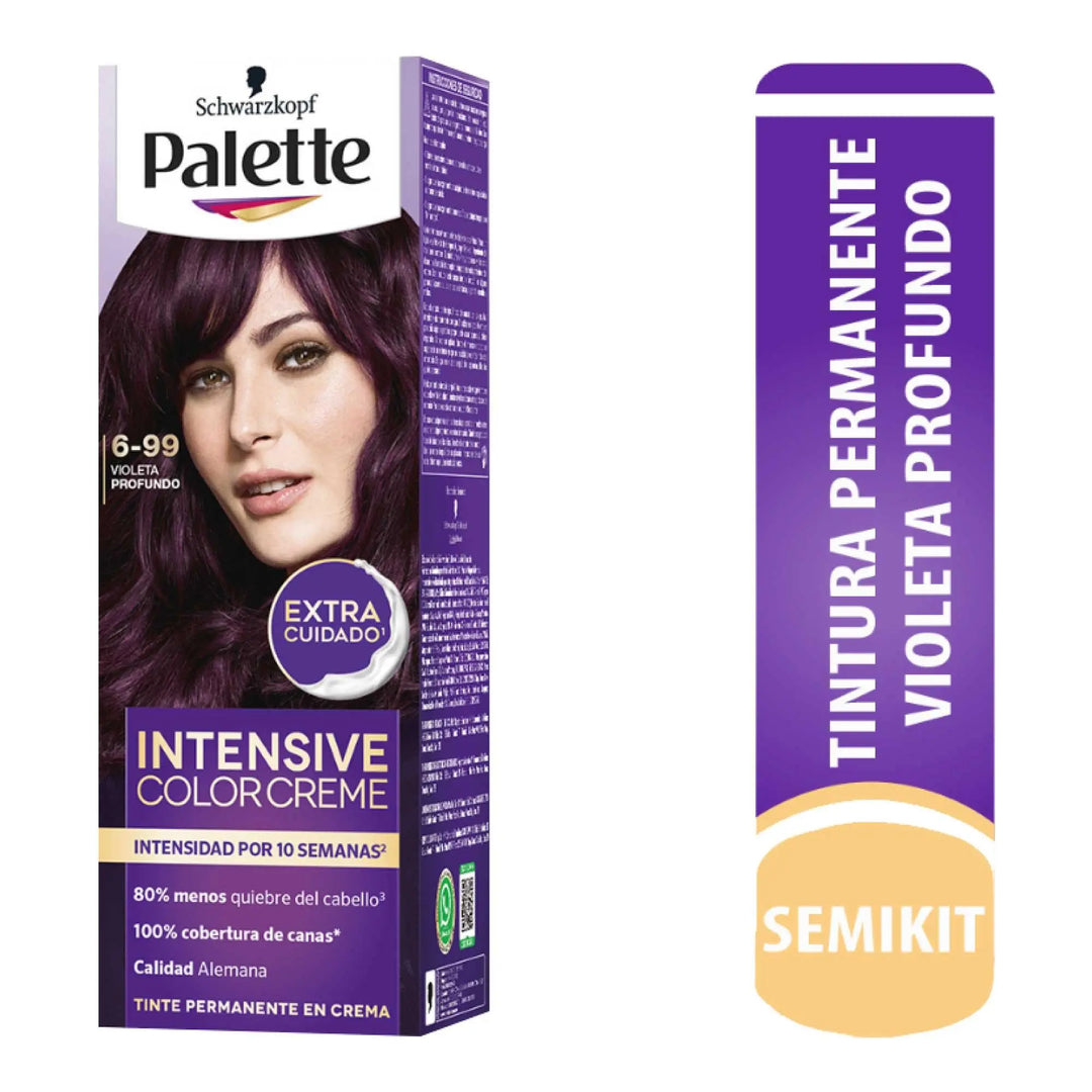 Palette Intensive Color Creme Permanente 6-99 Violeta Profundo - Magic Mechas