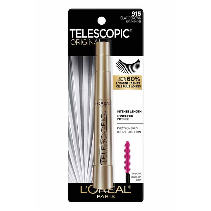 Loreal Paris Telescopic Pestañina Tono 915 Negro Marrón 9.5ml Loreal Paris