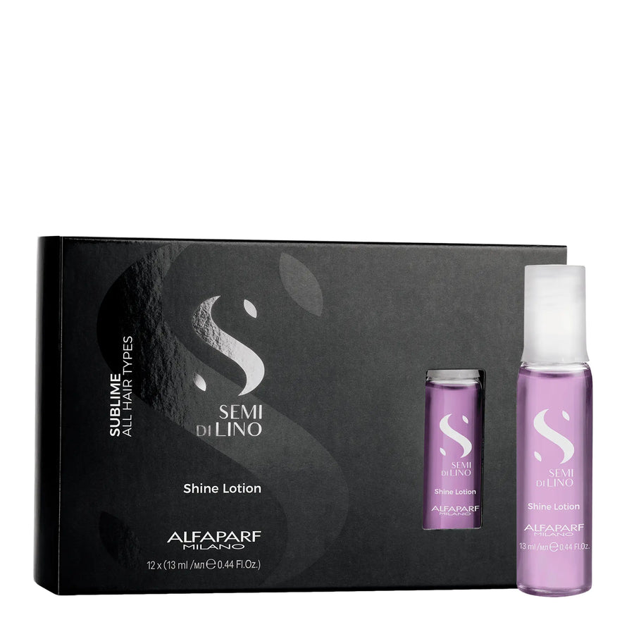 Alfaparf Semi Di Lino Sublime All Hair Types Shine Lotion Ampolletas Caja x12 de 13mL - Magic Mechas