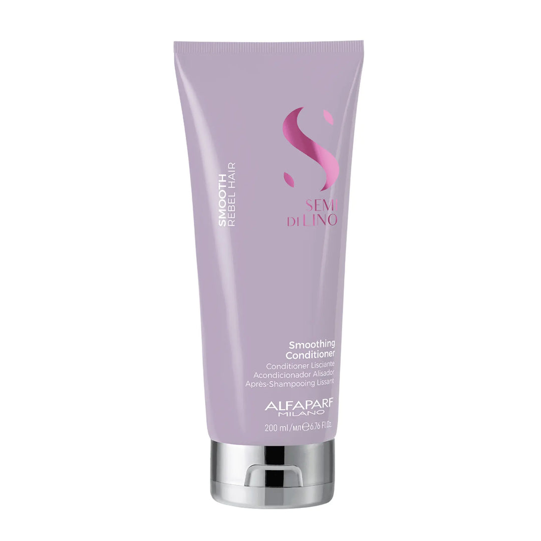 Alfaparf Semi De Lino Smooth Rebel Hair Acondicionador Alisador 200mL - Magic Mechas