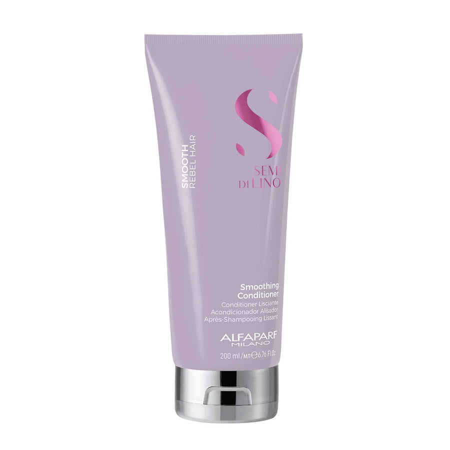 Alfaparf Semi De Lino Smooth Rebel Hair Acondicionador Alisador 200mL - Magic Mechas