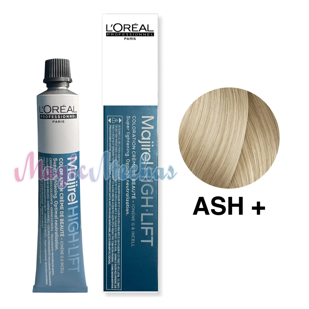 Tintes Majirel Tono Ash+ High Lift Ceniza Oscuro 50mL - Magic Mechas
