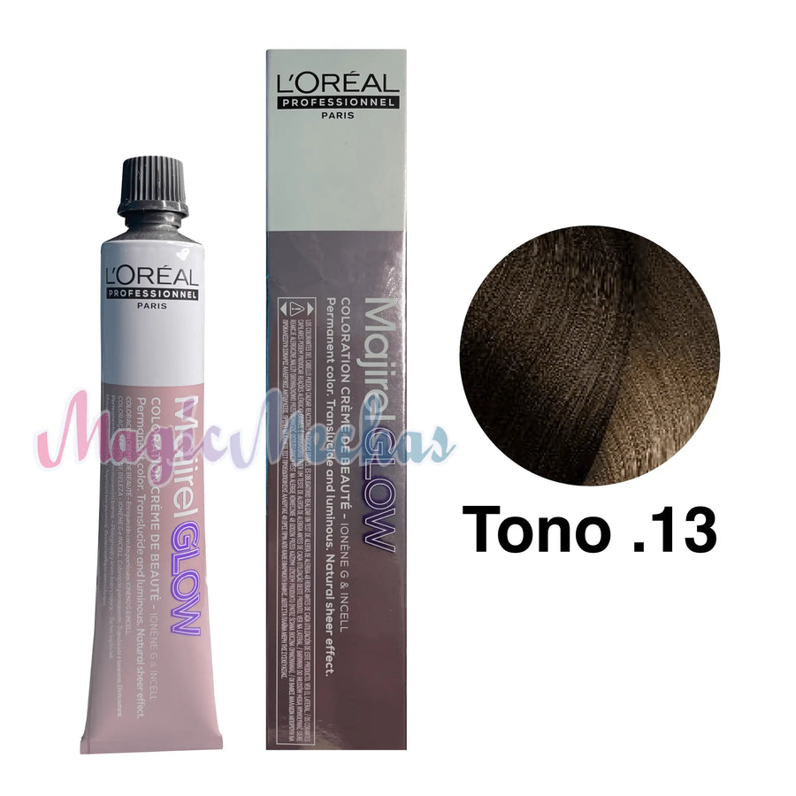 Tintes Majirel Tono .13 Glow Ceniza Dorado 50mL - Magic Mechas