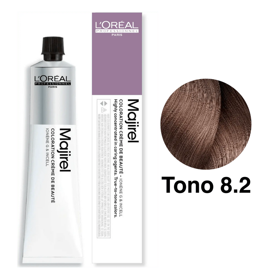 Tinte Majirel Tono 8.2 High Resist Rubio Claro Irisado 50mL - Magic Mechas