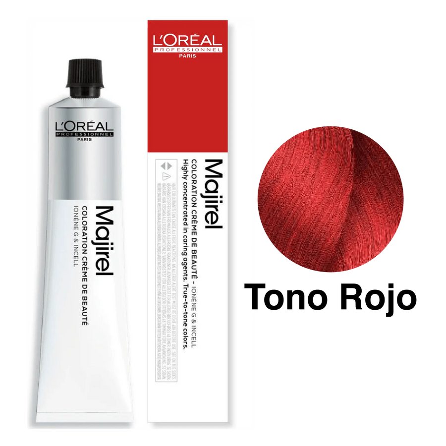 Tinte Majirel Rouge Tono Rojo 50mL - Magic Mechas