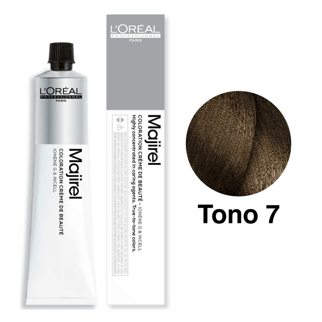Tinte Majirel Tono 7 Rubio 50mL - Magic Mechas