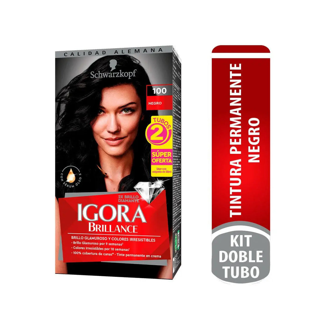 Tinte Igora Brillance 100 Negro - Magic Mechas