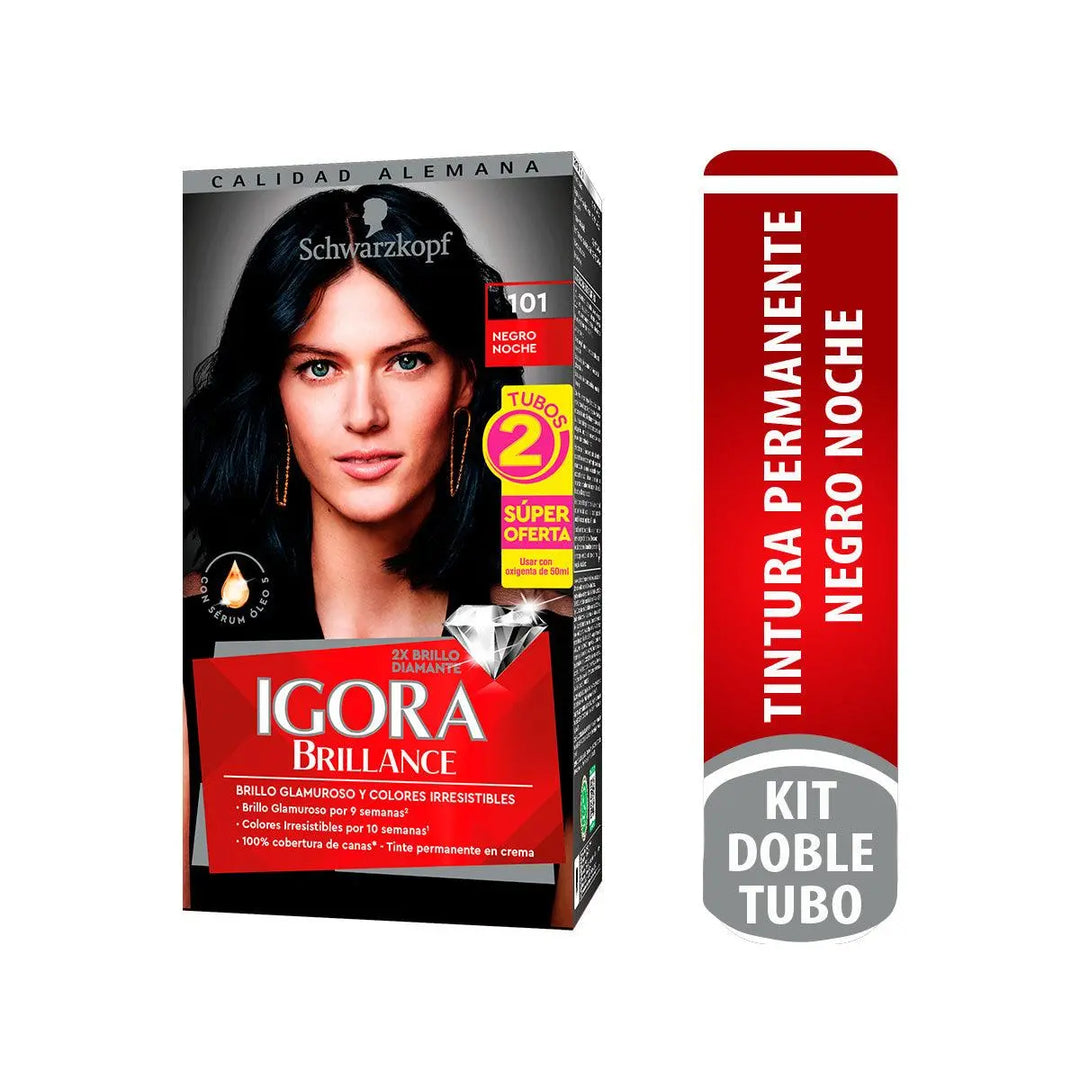 Tinte Igora Brillance 101 Negro Noche - Magic Mechas