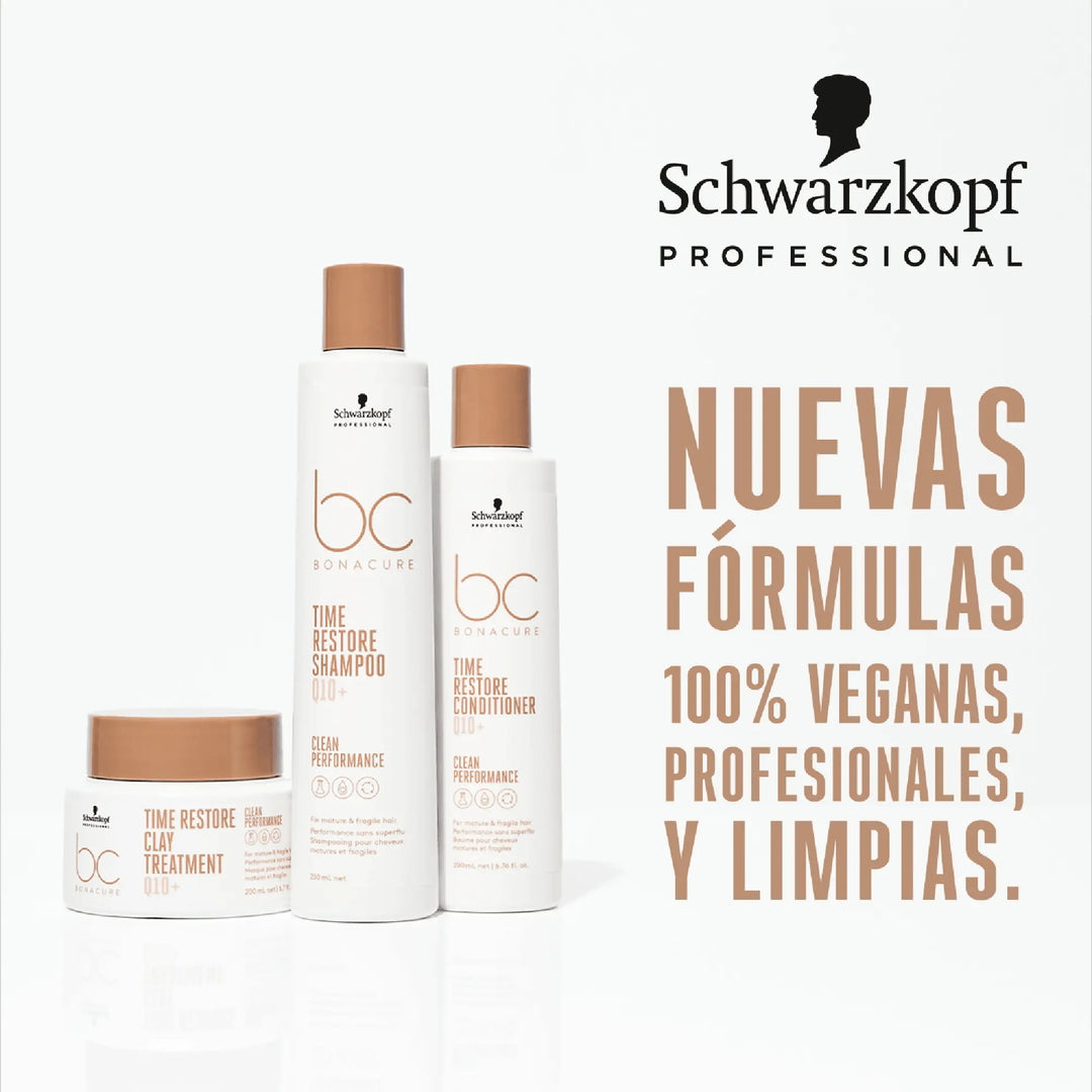 Kit 3 Bonacure Time Restore Q10 Shampoo + Mascarilla - Magic Mechas