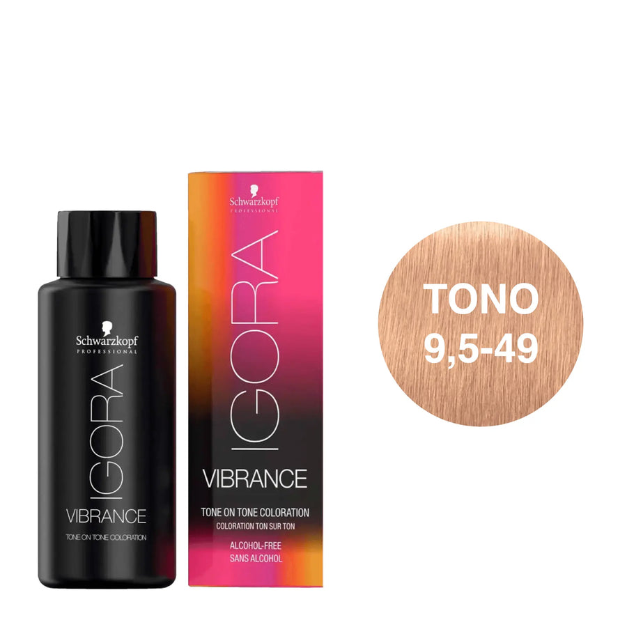 Igora Vibrance Tono 9,5-49 Tonalizador Beige Violeta 60mL - Magic Mechas