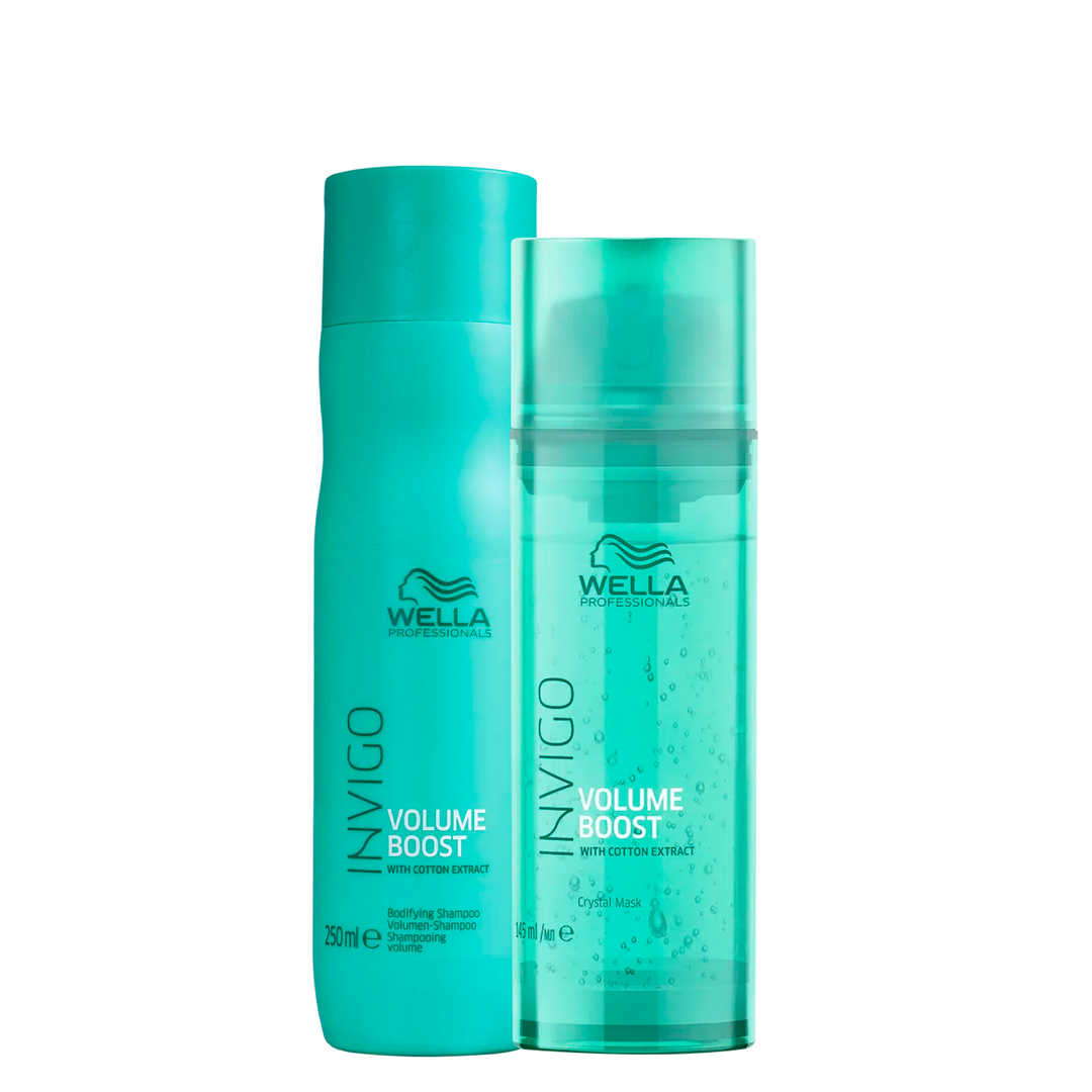 Wella Volume Boost Shampoo + Mascarilla Wella