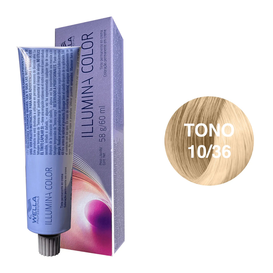 Tinte Wella Illumina Color Tono 10/36 60ml - Magic Mechas